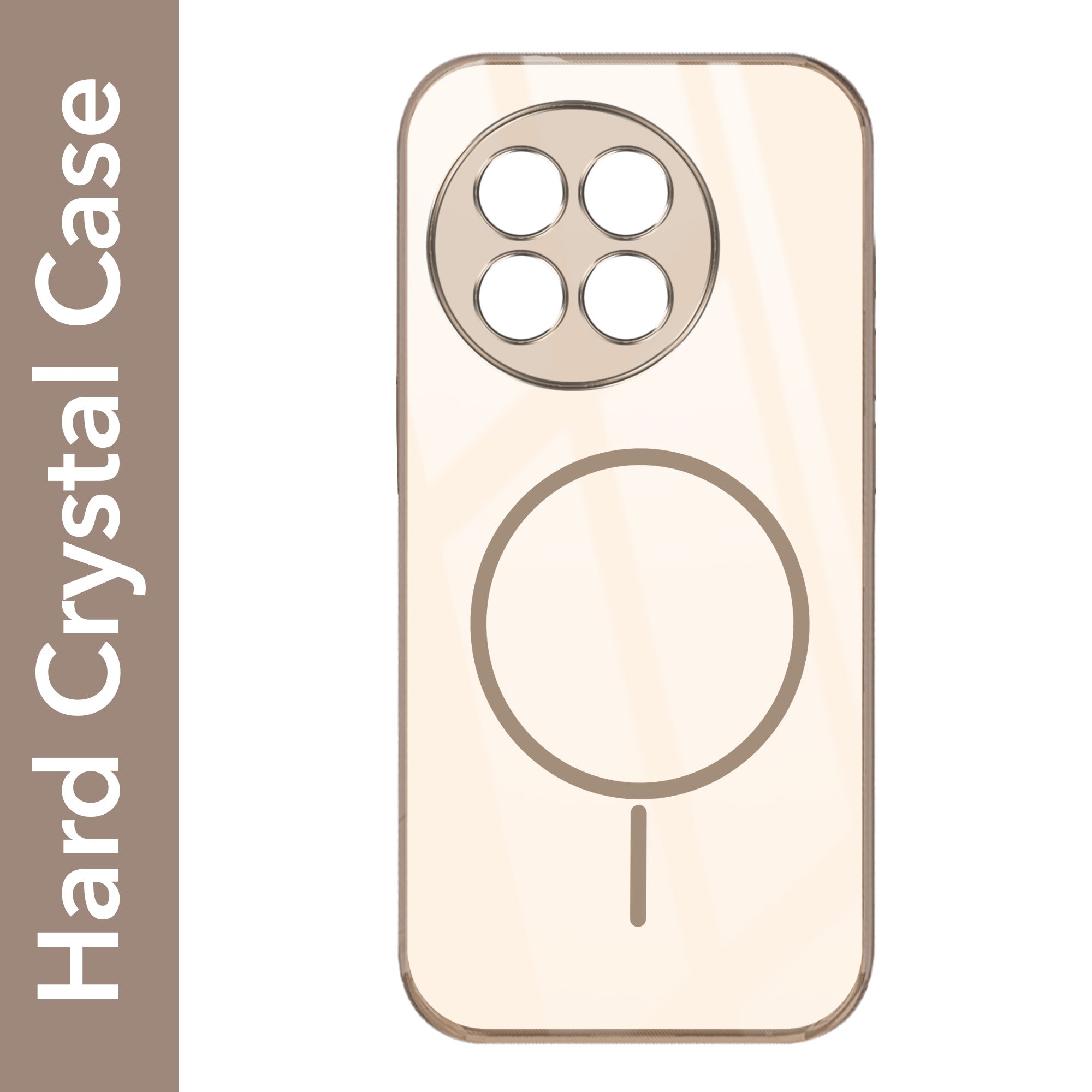 For OnePlus 13R 5G Back Cover Case (Crystal Clear Case | MagSafe Wireless Charging Support | Hard Anti Yellow | Camera Protection Bump)