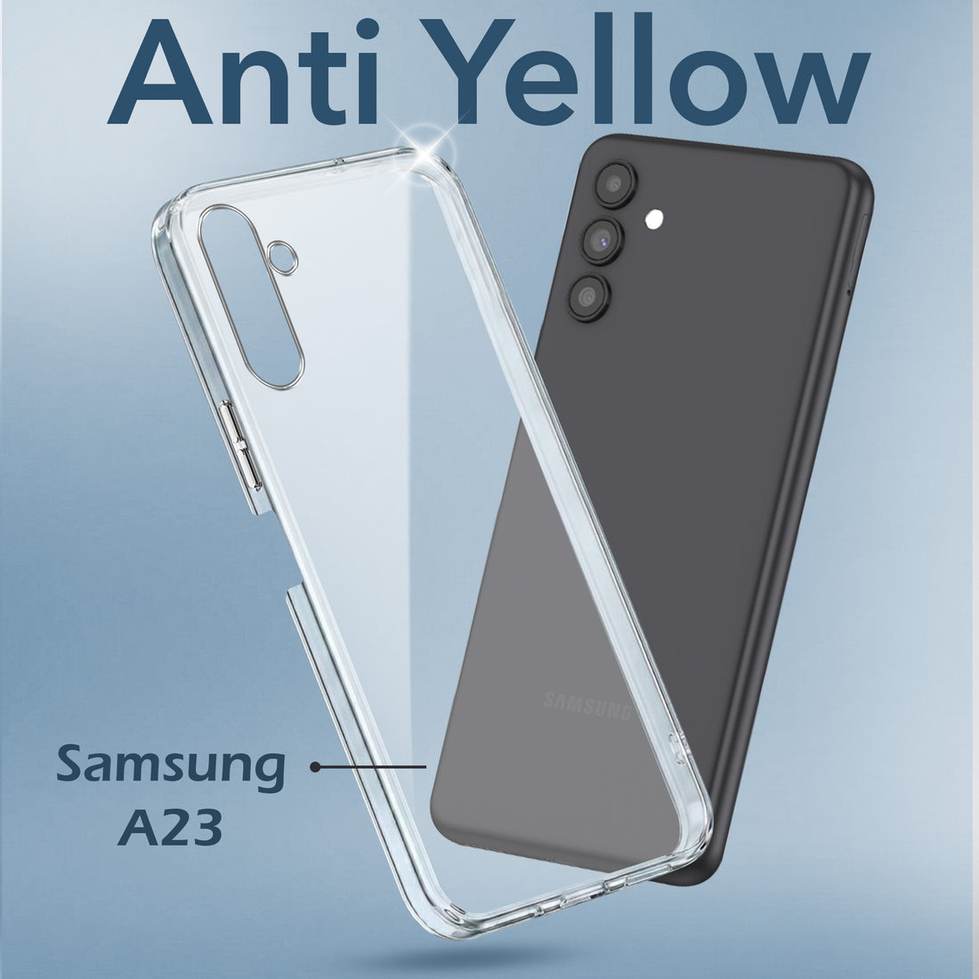 For Samsung Galaxy A13 5G Back Cover Case (Hard Anti Yellow Clear Case | Drop & Camera Protection | Shockproof Polycarbonate)