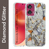 For Motorola Moto Edge 50 Fusion Back Cover Case (Luxury Floral Glitter Cute Butterfly | Diamond Studded Camera Bump | Girls & Women Design)