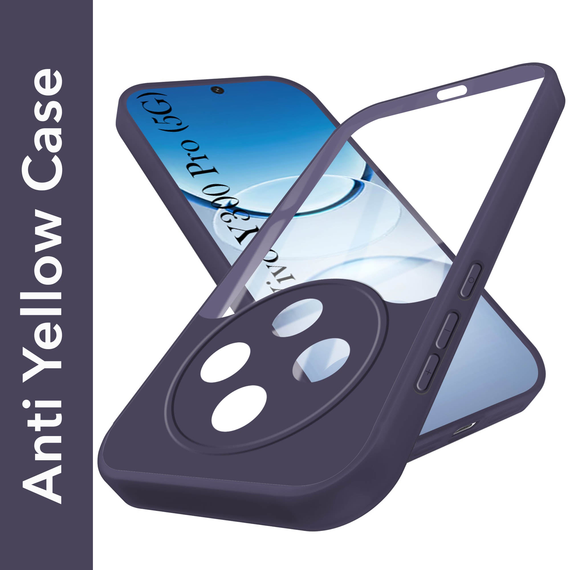 For Vivo Y300 Pro Back Cover Case (Lifetime Anti Yellow | Anti Scratch | Crystal Clear Shockproof)