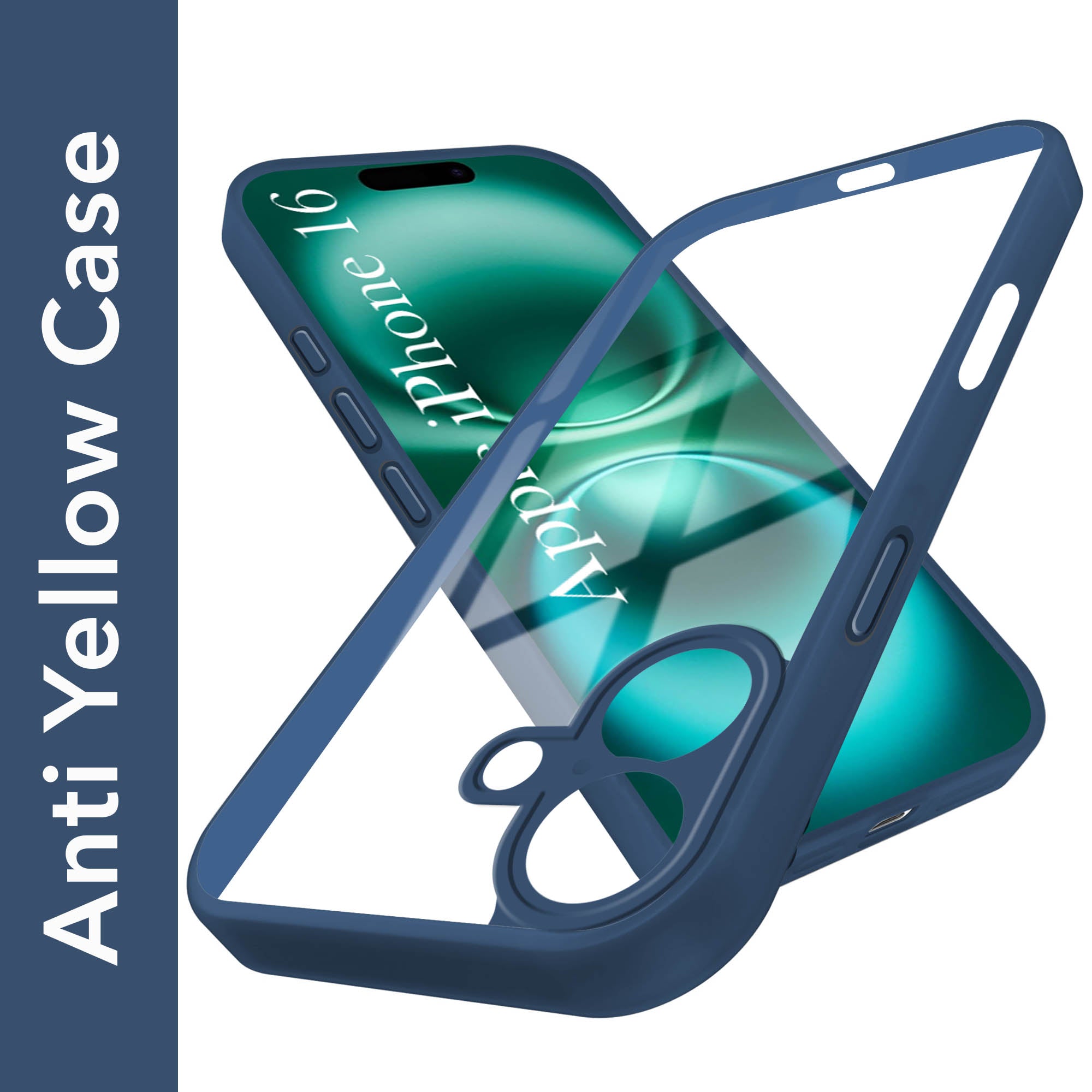 For Apple iPhone 16 Back Cover Case (Lifetime Anti Yellow | Anti Scratch | Crystal Clear Shockproof)