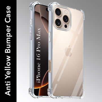 For Apple iPhone 16 Pro Max Back Cover (Shockproof Crystal Clear Case |  Drop & Camera Protection | Hard Polycarbonate)