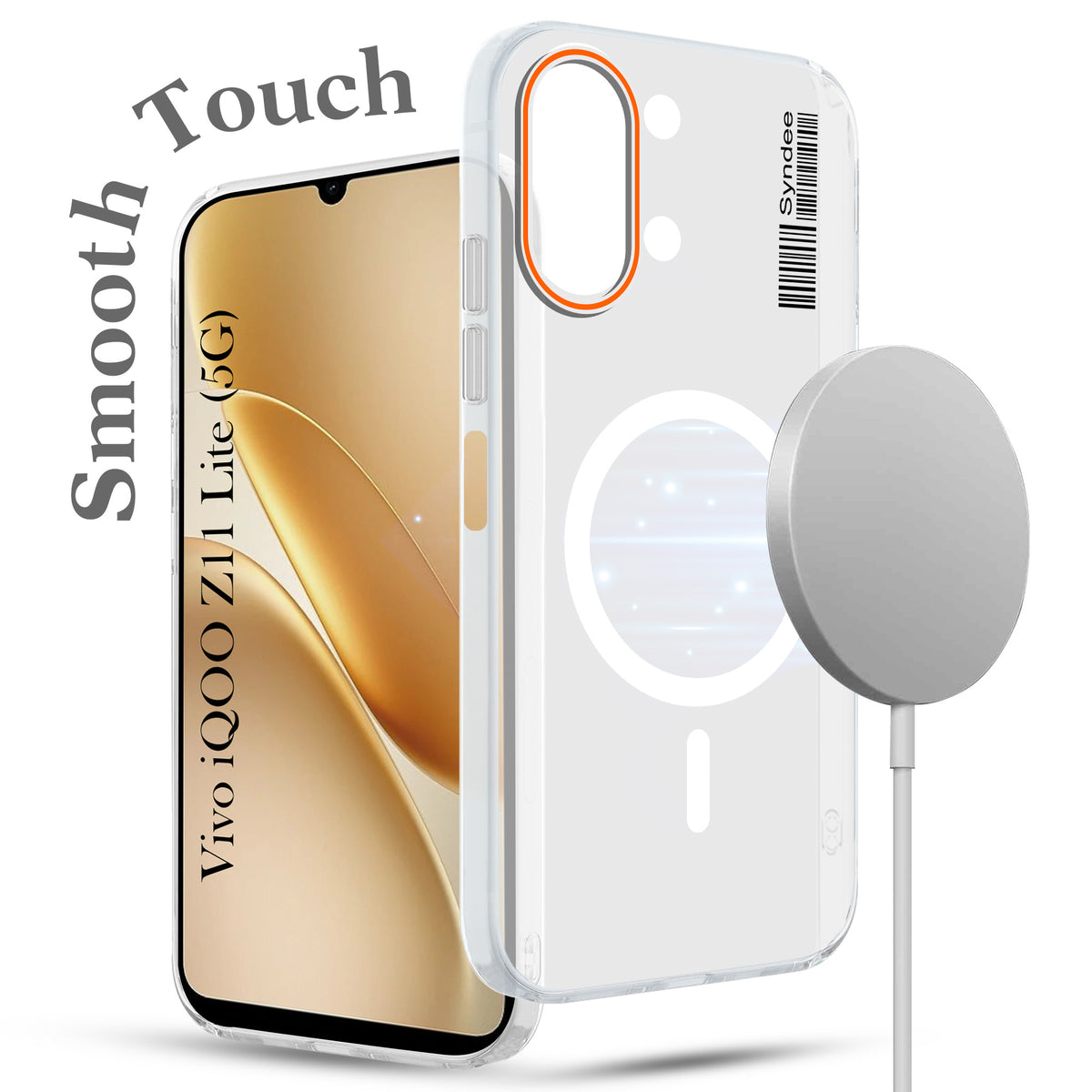 For Vivo iQOO Z11 Lite Back Cover Case (Soft Touch | Camera Bump Protection | MagSafe Compatible | Matte Finish)