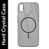 For Apple iPhone XR Back Cover Case (Crystal Clear Case | MagSafe Wireless Charging Support | Hard Anti Yellow | Camera Protection Bump)