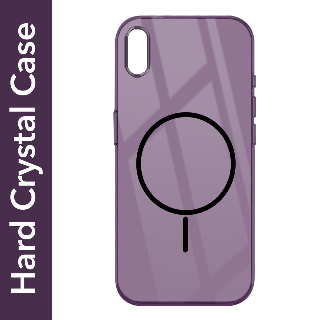For Apple iPhone X Back Cover Case (Crystal Clear Case | MagSafe Wireless Charging Support | Hard Anti Yellow | Camera Protection Bump)