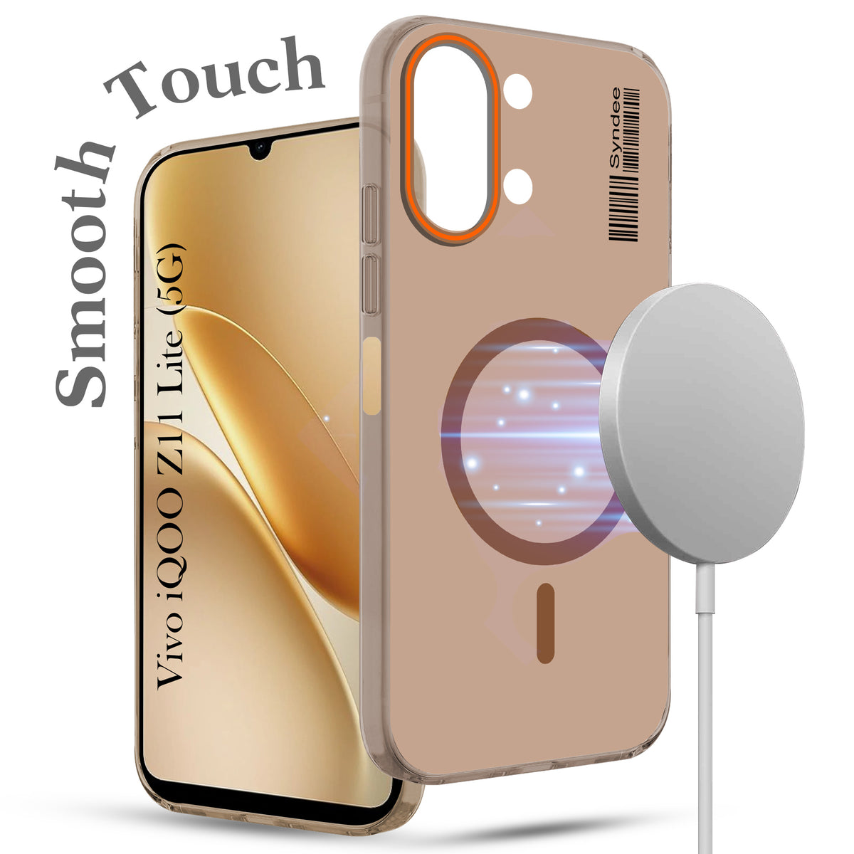 For Vivo iQOO Z11 Lite Back Cover Case (Soft Touch | Camera Bump Protection | MagSafe Compatible | Matte Finish)