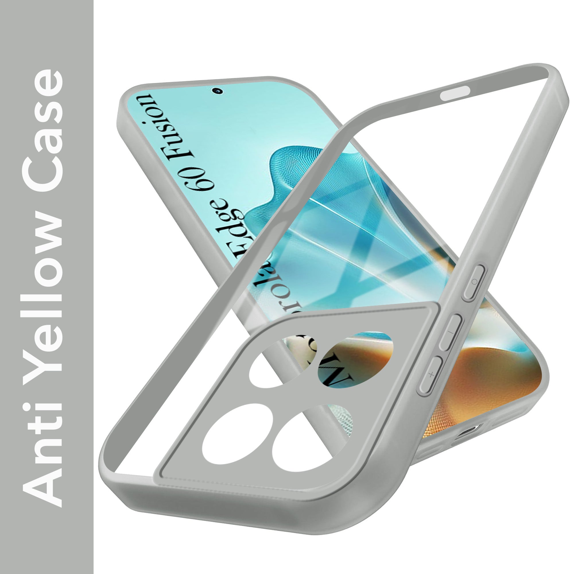 For Motorola Moto Edge 60 Fusion Back Cover Case  (Lifetime Anti Yellow | Anti Scratch | Crystal Clear Shockproof)