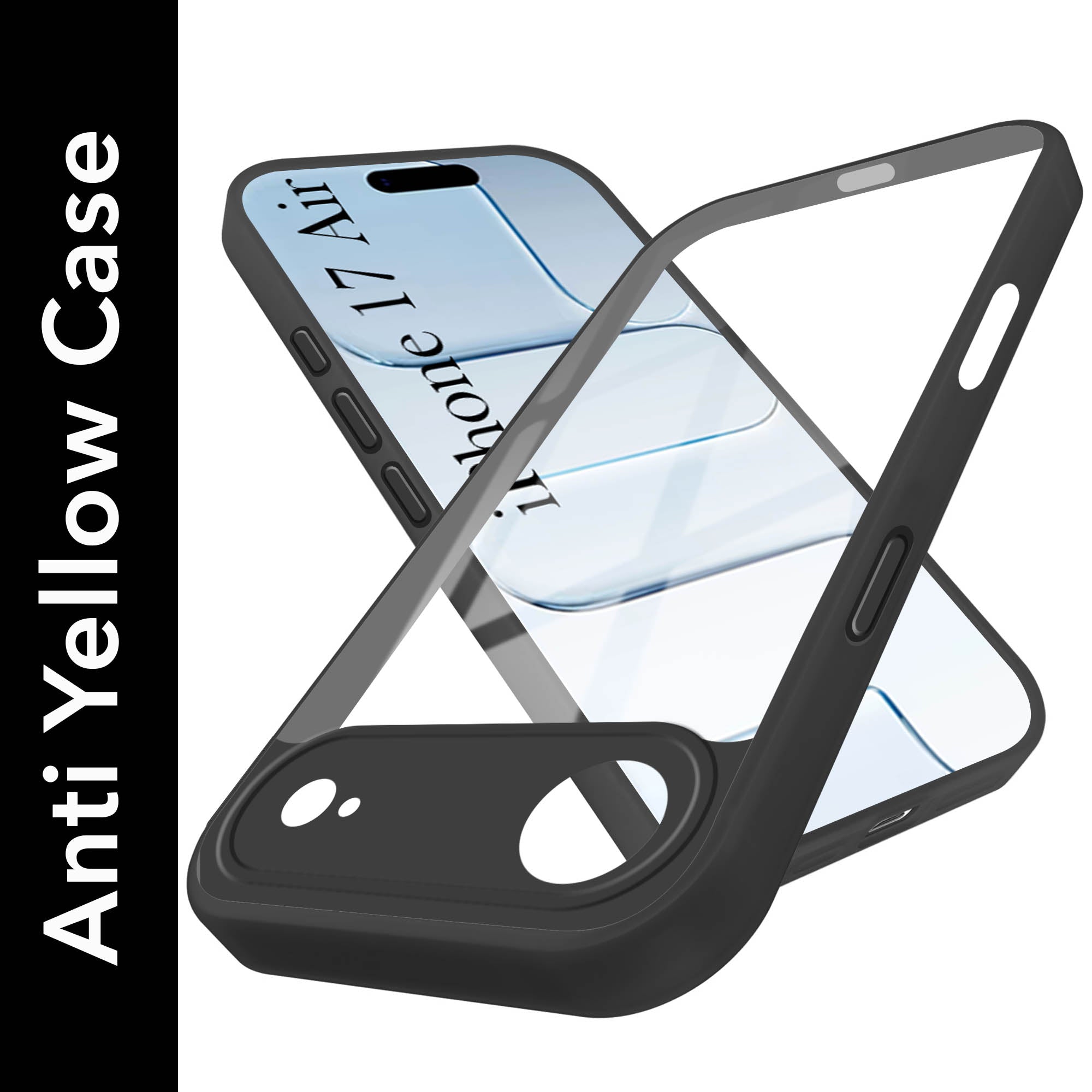 For Apple iPhone 17 Air Back Cover Case (Lifetime Anti Yellow | Anti Scratch | Crystal Clear Shockproof)