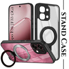 For Oppo F31 5G | Oppo F33 5G Back Cover Case (Kick Stand Ring Holder | Life time Anti Yellow | Camera Protection)