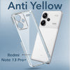 For Redmi Note 13 Pro Plus Back Cover Case Lifetime Anti-Yellow Clear (Sleek Hard Crystal | Shockproof and Camera Protection)