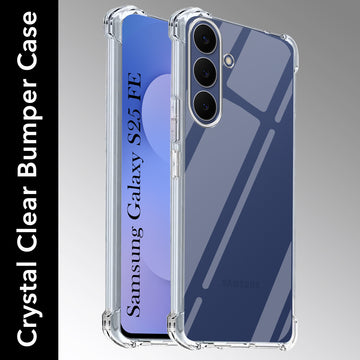For Samsung Galaxy S25 FE Shockproof Crystal-Clear Back Cover ( Drop & Camera Protection | Hard Polycarbonate)