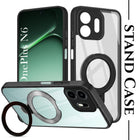 For OnePlus N6 Back Cover Case (Kick Stand Ring Holder | Life time Anti Yellow | Camera Protection)