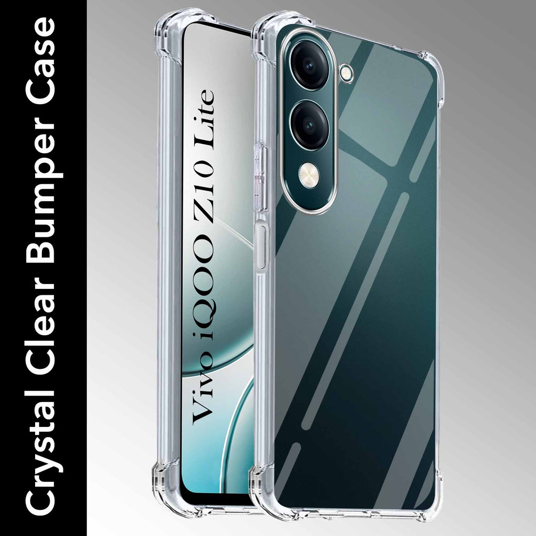 For Vivo iQOO Z10 Lite Back Cover Case Shockproof Crystal-Clear | Drop & Camera Protection | Hard Polycarbonate)