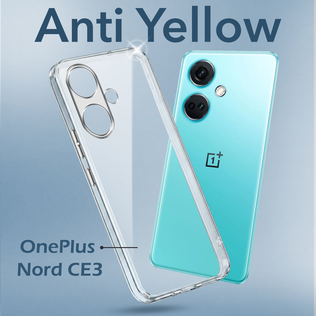 For OnePlus Nord CE 3 Back Cover Case (Hard Anti Yellow Clear Case | Drop & Camera Protection | Shockproof Polycarbonate)