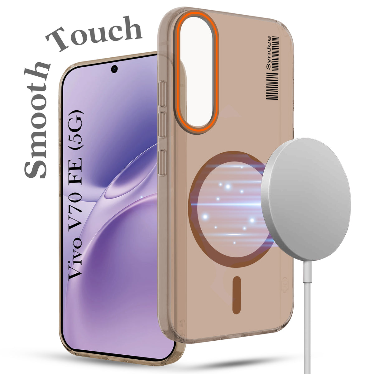 For Vivo V70 FE 5G Back Cover Case (Soft Touch | Camera Bump Protection | MagSafe Compatible | Matte Finish)