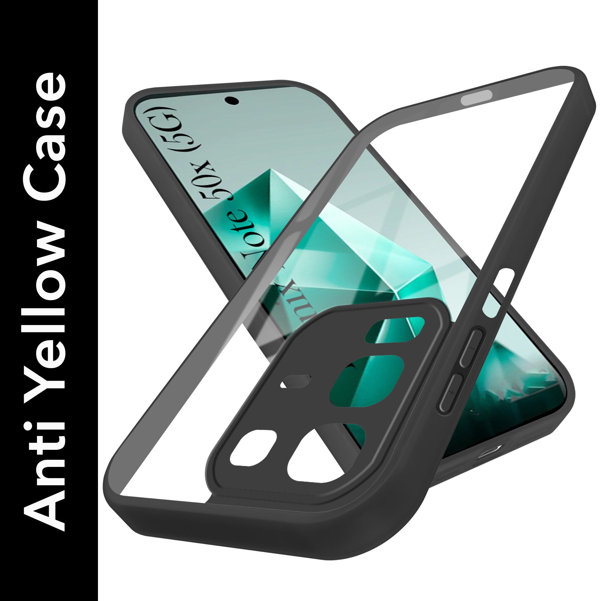 For Infinix Note 50x Back Cover Case (Lifetime Anti Yellow | Anti Scratch | Crystal Clear Shockproof)