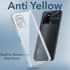 For Realme Narzo 50A Prime Back Cover Case (Hard Anti Yellow Clear Case | Drop & Camera Protection | Shockproof Polycarbonate)