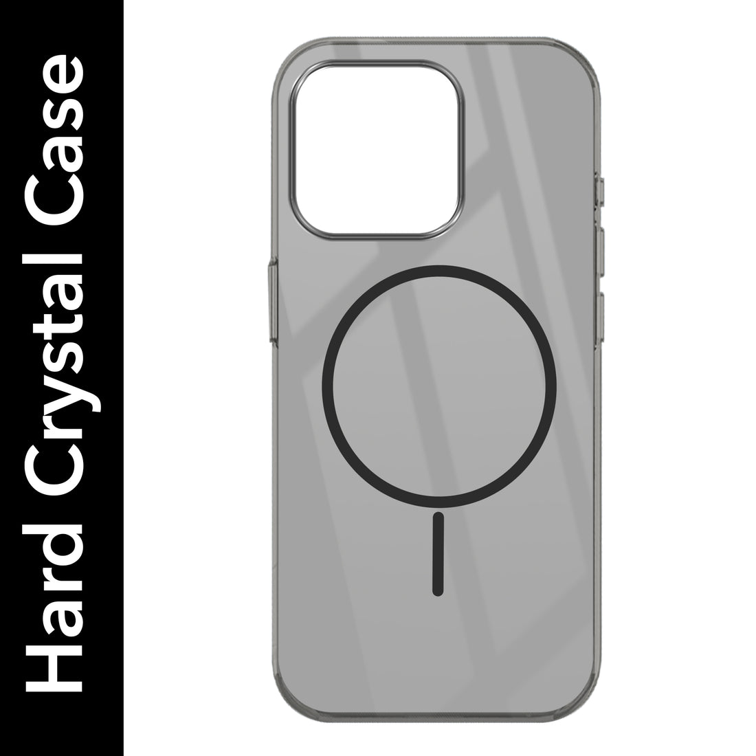 For Apple iPhone 15 Pro Max Back Cover Case (Crystal Clear Case | MagSafe Wireless Charging Support | Hard Anti Yellow | Camera Protection Bump)