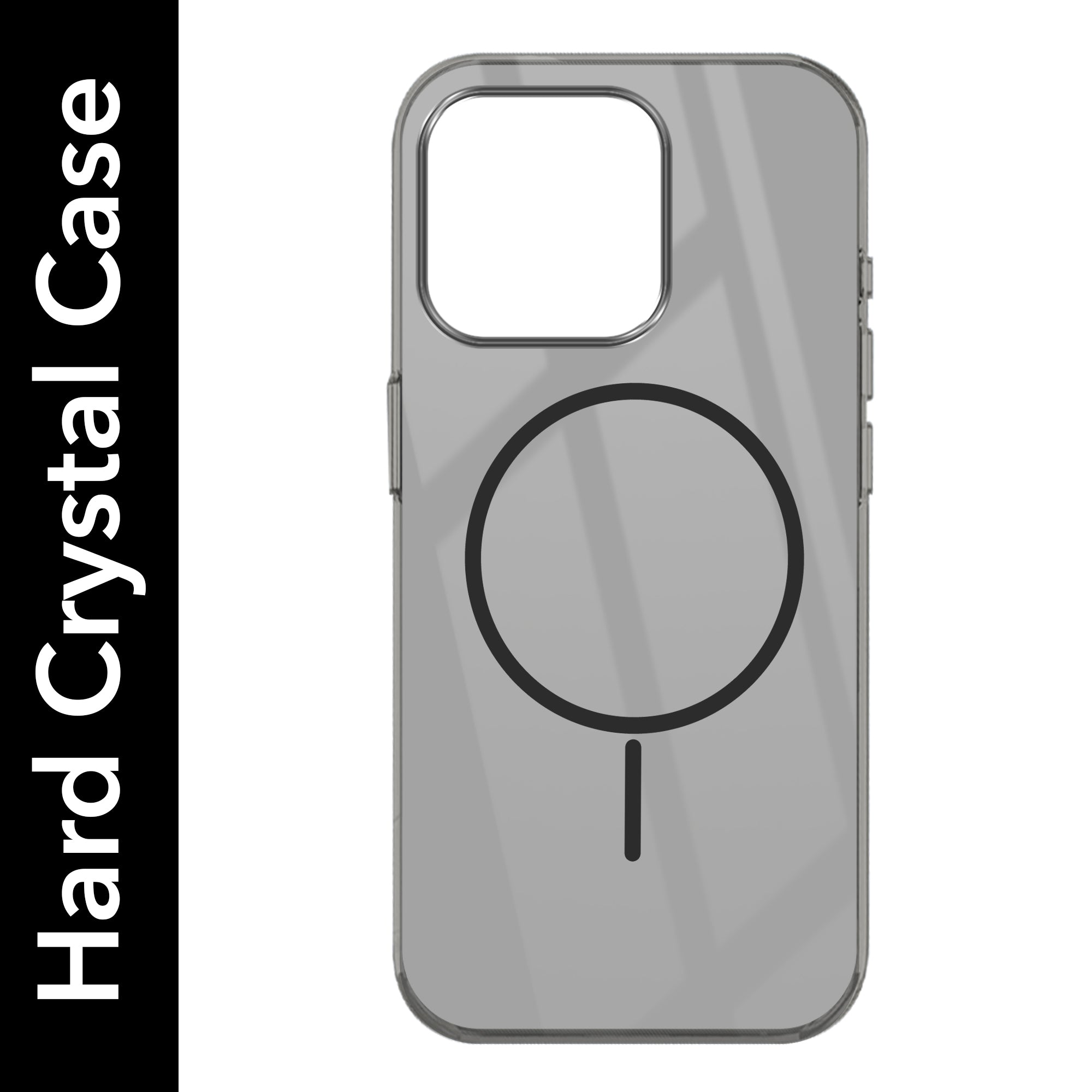 For Apple iPhone 15 Pro Max Back Cover Case (Crystal Clear Case | MagSafe Wireless Charging Support | Hard Anti Yellow | Camera Protection Bump)