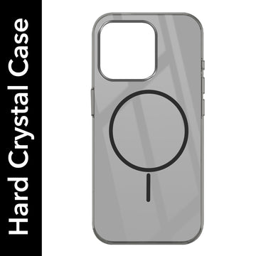 For Apple iPhone 15 Pro Max Back Cover Case (Crystal Clear Case | MagSafe Wireless Charging Support | Hard Anti Yellow | Camera Protection Bump)
