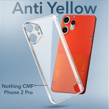 For Nothing CMF Phone 2 Pro Back Cover Case (Hard Anti Yellow Clear Case | Sleek Hard Crystal Clear | Drop & Camera Protection | Shockproof Polycarbonate)