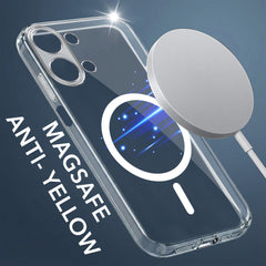 For Vivo iQOO Z11 Lite Back Cover Case Lifetime Anti-Yellow MagSafe Compatible Clear (Sleek Hard Crystal | Shockproof and Camera Protection)