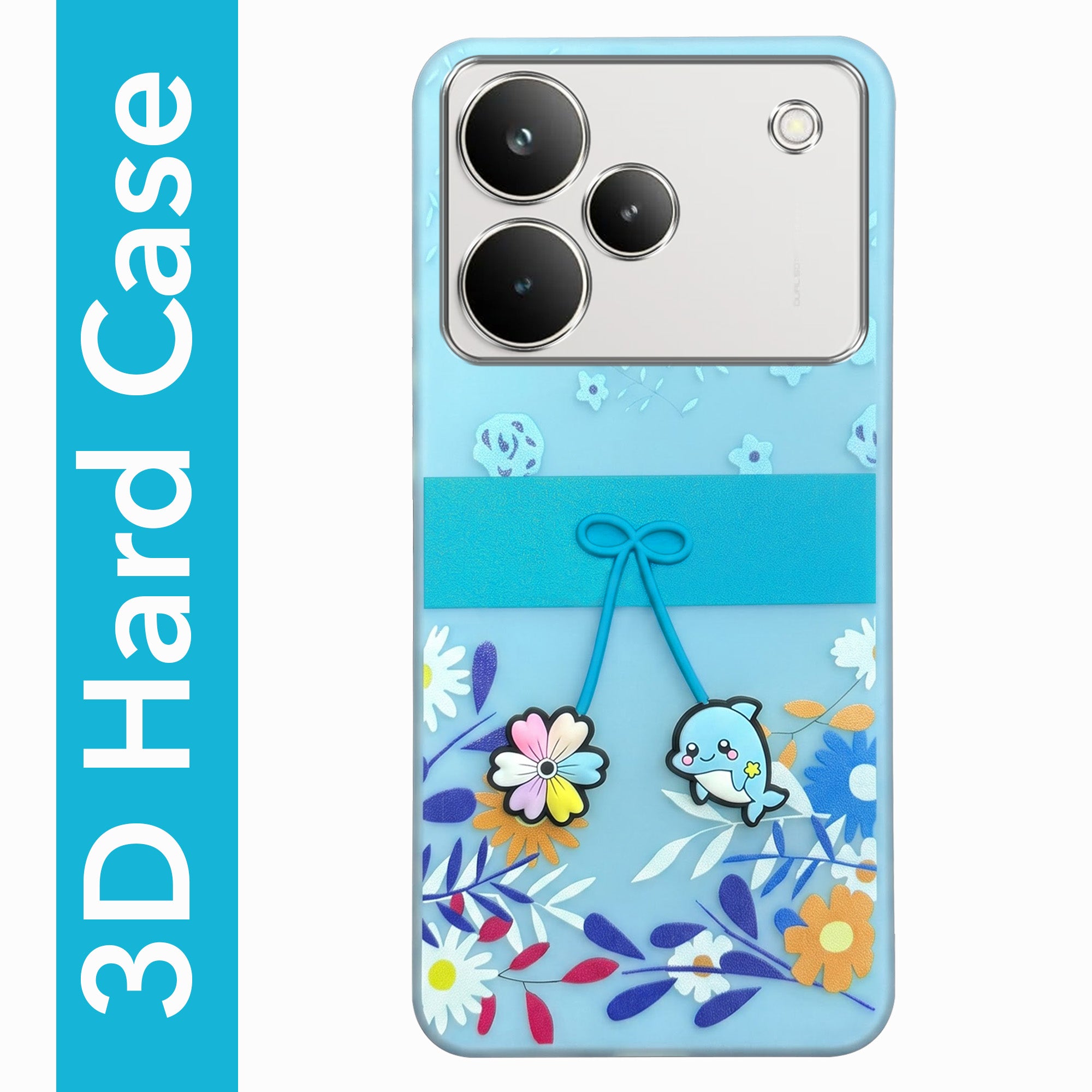 For Realme P4 Pro Back Cover Case (3D Cute Cartoons | Hard Back Side Soft | Matte Premium Finish | HD Printing)