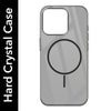 For Apple iPhone 13 Pro Back Cover Case (Crystal Clear Case | MagSafe Wireless Charging Support | Hard Anti Yellow | Camera Protection Bump)