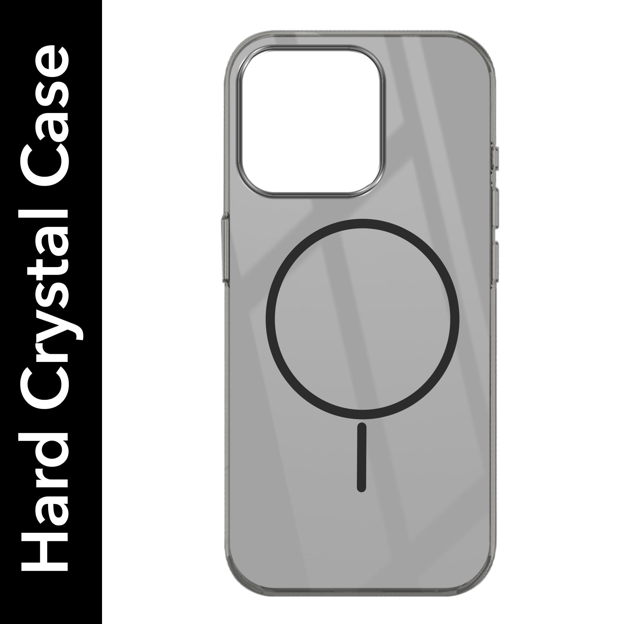 For Apple iPhone 13 Pro Back Cover Case (Crystal Clear Case | MagSafe Wireless Charging Support | Hard Anti Yellow | Camera Protection Bump)