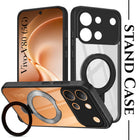 For Vivo V80 5G Back Cover Case (Kick Stand Ring Holder | Life time Anti Yellow | Camera Protection)
