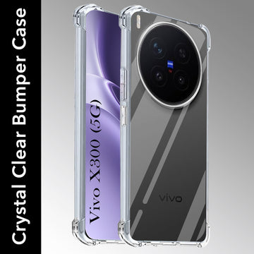 For Vivo X300 5G Back Cover Shockproof Crystal-Clear ( Drop & Camera Protection | Hard Polycarbonate)