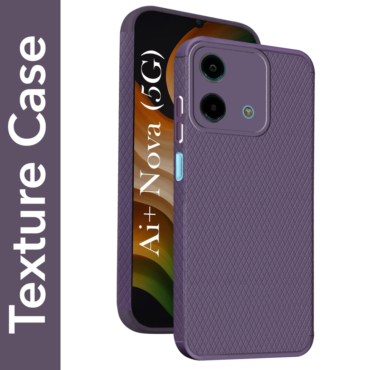For Ai+ Nova 5G Back Cover Case Liquid Silicone (Camera Protection | Side Grip Texture | Soft and Flexible)