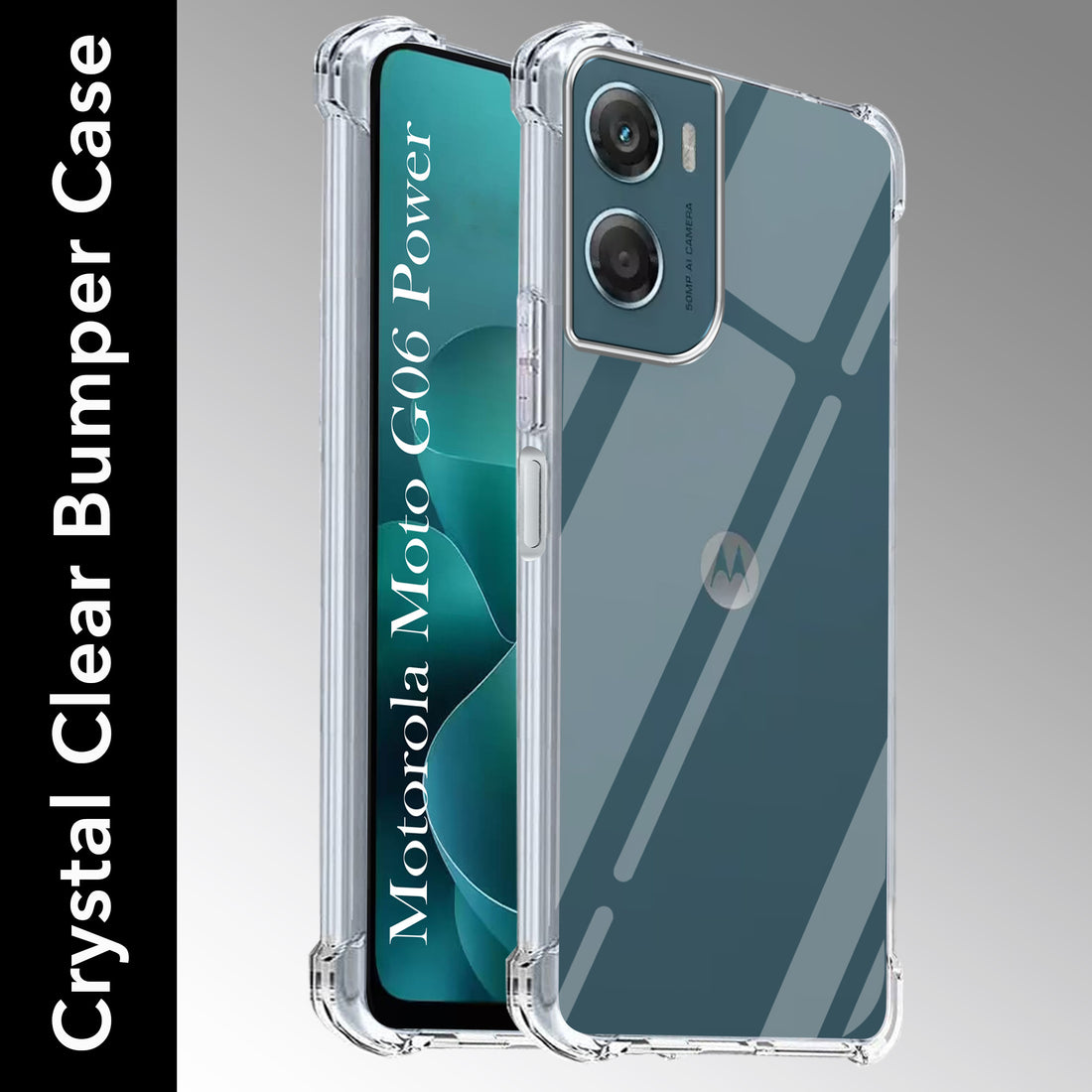 For Motorola Moto G06 Power Back Cover Shockproof Crystal-Clear (Drop & Camera Protection | Hard Polycarbonate)