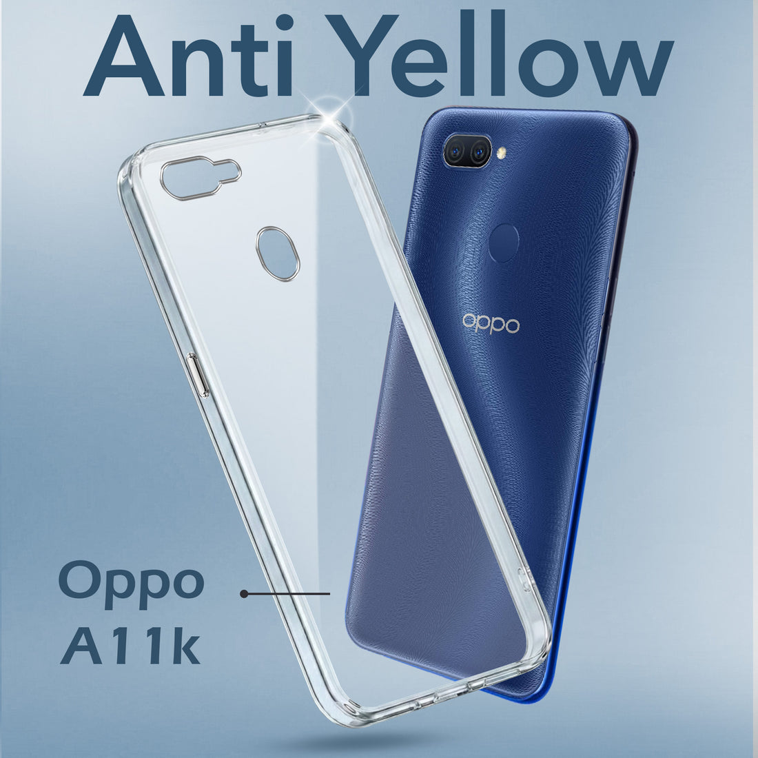 For Oppo A11k Back Cover Case (Hard Anti Yellow Clear Case | Sleek Hard Crystal Clear | Drop & Camera Protection | Shockproof Polycarbonate)