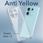 For Xiaomi Redmi Note 13 5G Back Cover (Hard Anti Yellow Clear Case | Drop & Camera Protection | Shockproof Polycarbonate)