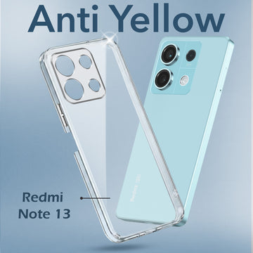 For Xiaomi Redmi Note 13 5G Back Cover (Hard Anti Yellow Clear Case | Drop & Camera Protection | Shockproof Polycarbonate)
