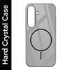 For Samsung Galaxy S24 Back Cover Case (Crystal Clear Case | MagSafe Wireless Charging Support | Hard Anti Yellow | Camera Protection Bump)