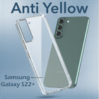 For Samsung Galaxy S22 Plus 5G Back Cover Case (Hard Anti Yellow Clear Case | Drop & Camera Protection | Shockproof Polycarbonate)