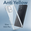 For Vivo V23 Pro Back Cover Case (Hard Anti Yellow Clear Case | Sleek Hard Crystal Clear | Drop & Camera Protection | Shockproof Polycarbonate)