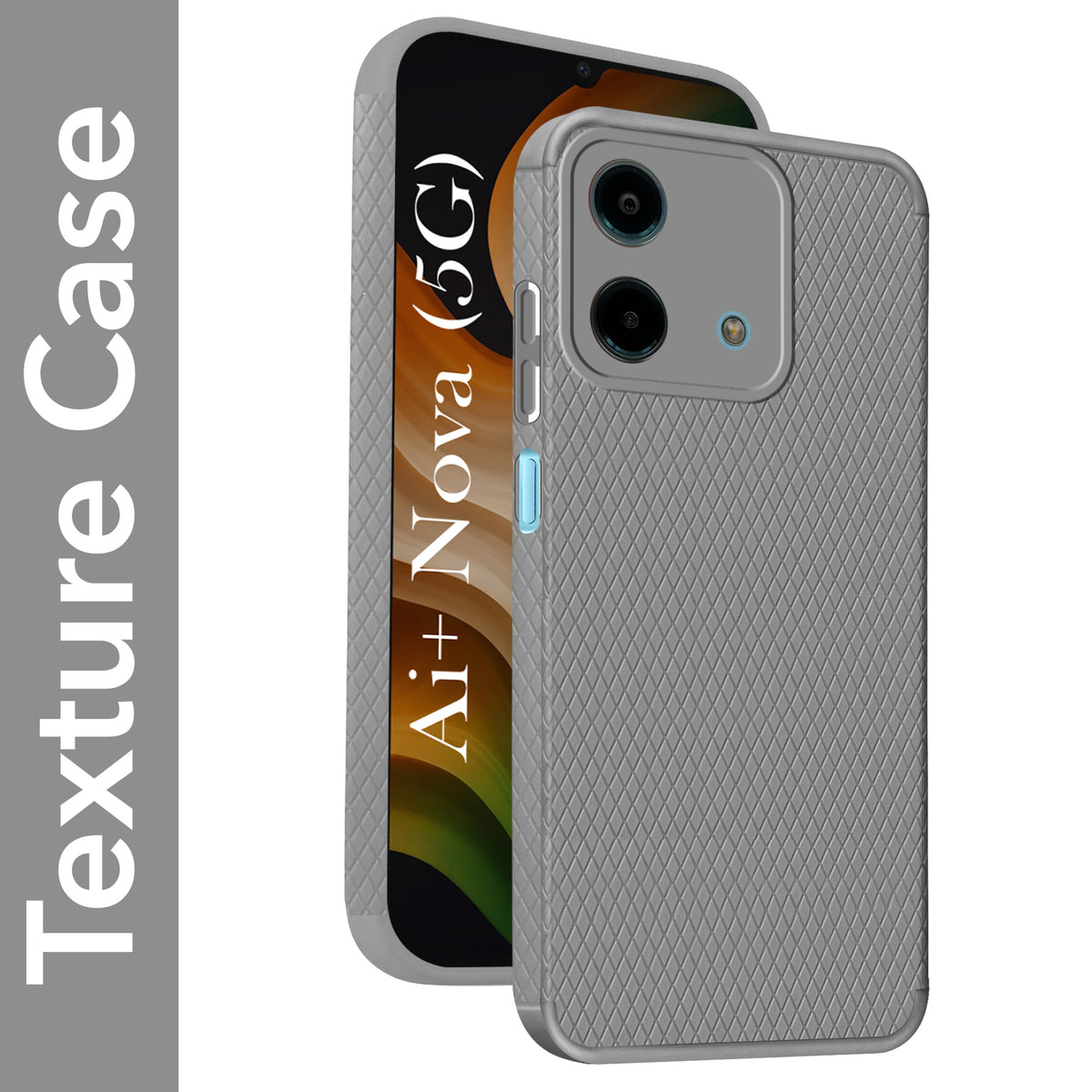 For Ai+ Nova 5G Back Cover Case Liquid Silicone (Camera Protection | Side Grip Texture | Soft and Flexible)