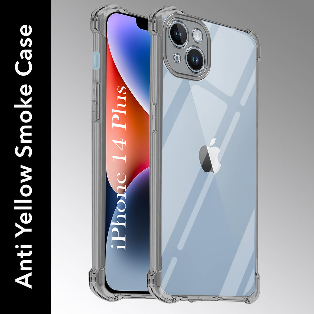 For iPhone 14 Plus Back Cover (Shockproof Crystal Clear Case |  Drop & Camera Protection | Hard Polycarbonate)