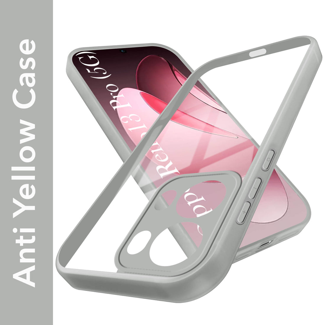 For Oppo Reno13 Pro | Oppo Reno 13 Pro Back Cover Case (Lifetime Anti Yellow | Anti Scratch | Crystal Clear Shockproof)