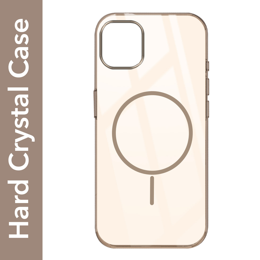 For Apple iPhone 14 Pro Max Back Cover Case (Crystal Clear Case | MagSafe Wireless Charging Support | Hard Anti Yellow | Camera Protection Bump)