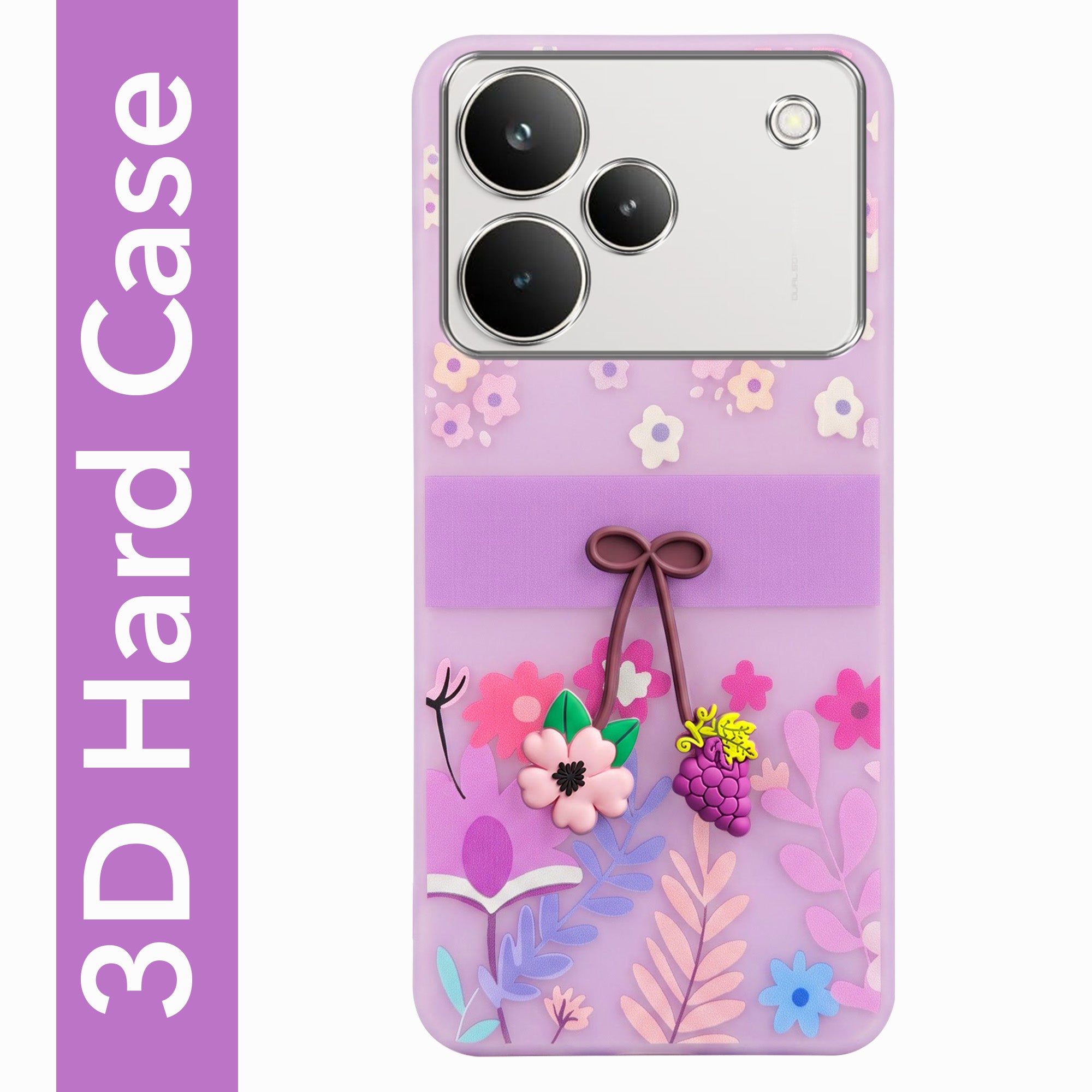 For Realme P4 Pro Back Cover Case (3D Cute Cartoons | Hard Back Side Soft | Matte Premium Finish | HD Printing)