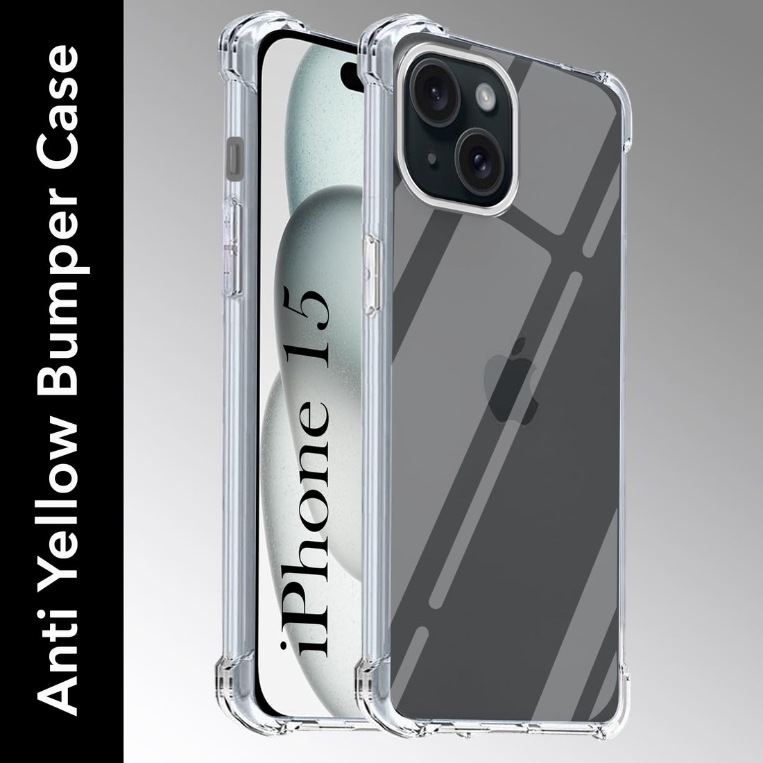 For Apple iPhone 15 Back Cover (Shockproof Crystal Clear |  Drop & Camera Protection | Hard Polycarbonate)