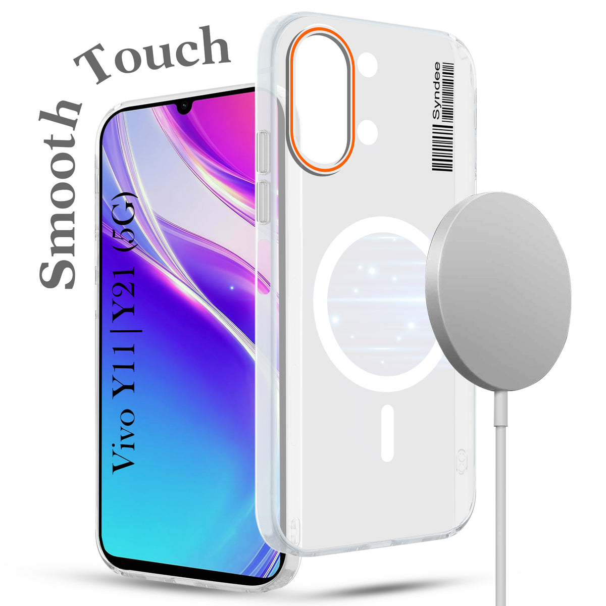 For Vivo Y11 | Vivo Y21 5G Back Cover Case (Soft Touch | Camera Bump Protection | MagSafe Compatible | Matte Finish)