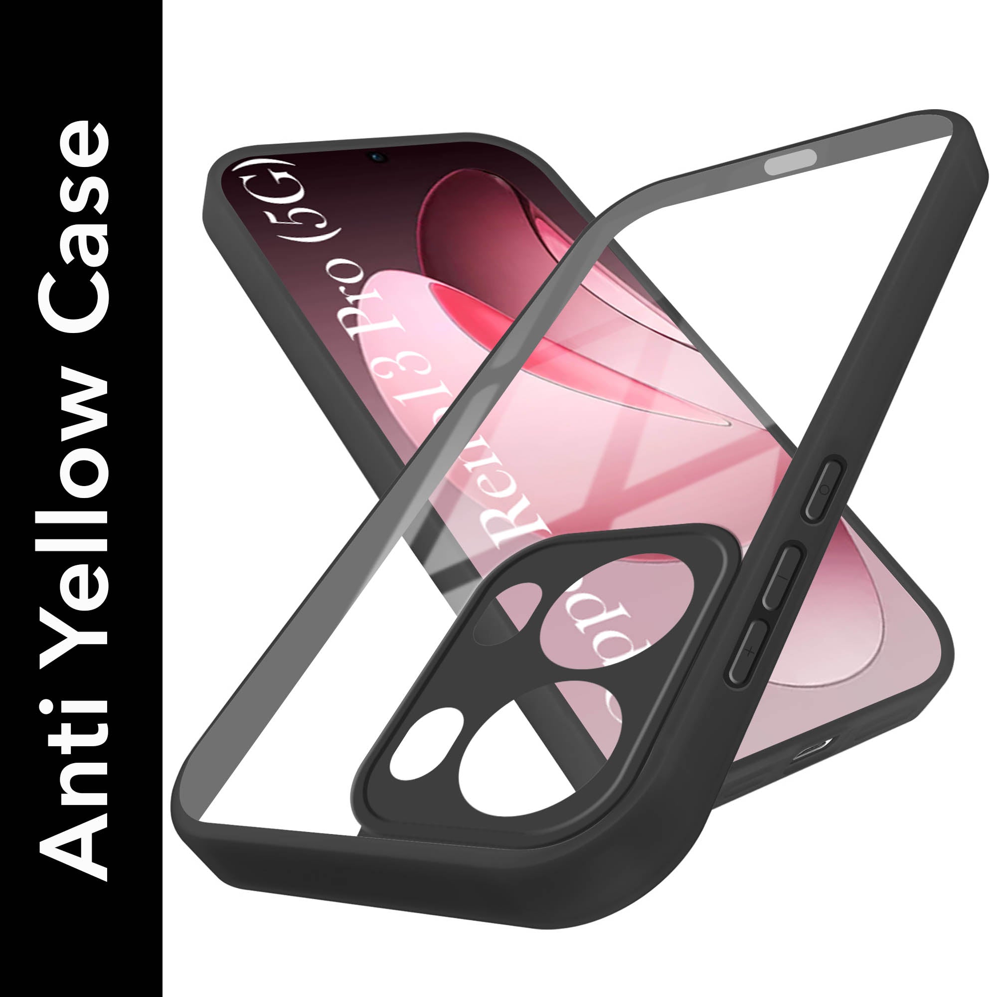 For Oppo Reno13 Pro | Oppo Reno 13 Pro Back Cover Case (Lifetime Anti Yellow | Anti Scratch | Crystal Clear Shockproof)