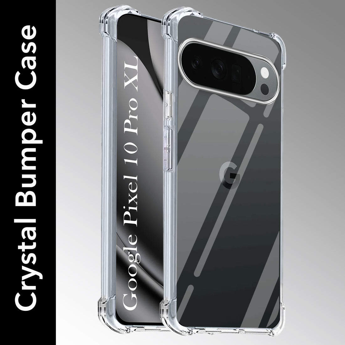 For Google Pixel 10 Pro XL Back Cover Shockproof Crystal-Clear (Drop & Camera Protection | Hard Polycarbonate)