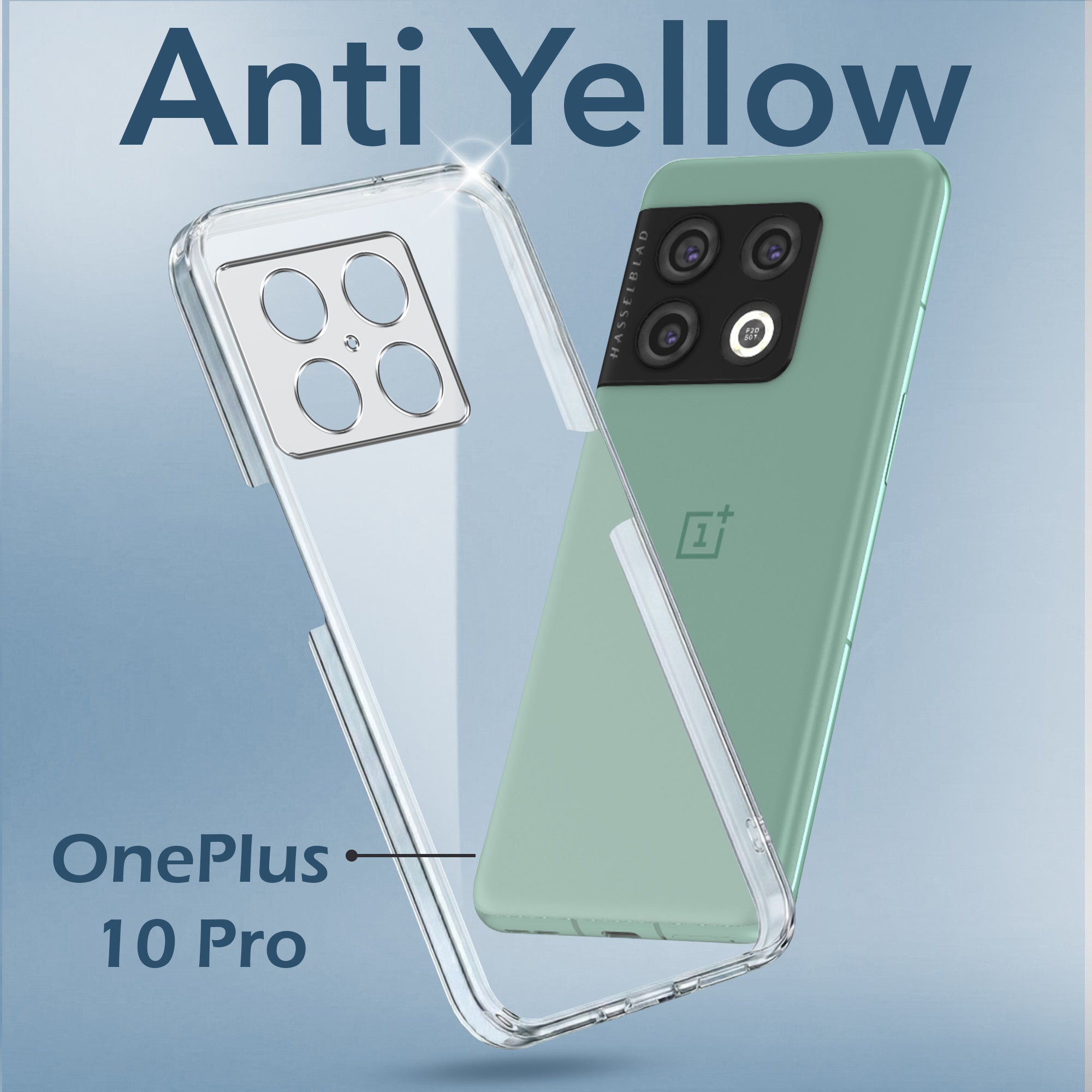 For OnePlus 10 Pro Back Cover Case (Hard Anti Yellow Clear Case | Drop & Camera Protection | Shockproof Polycarbonate)