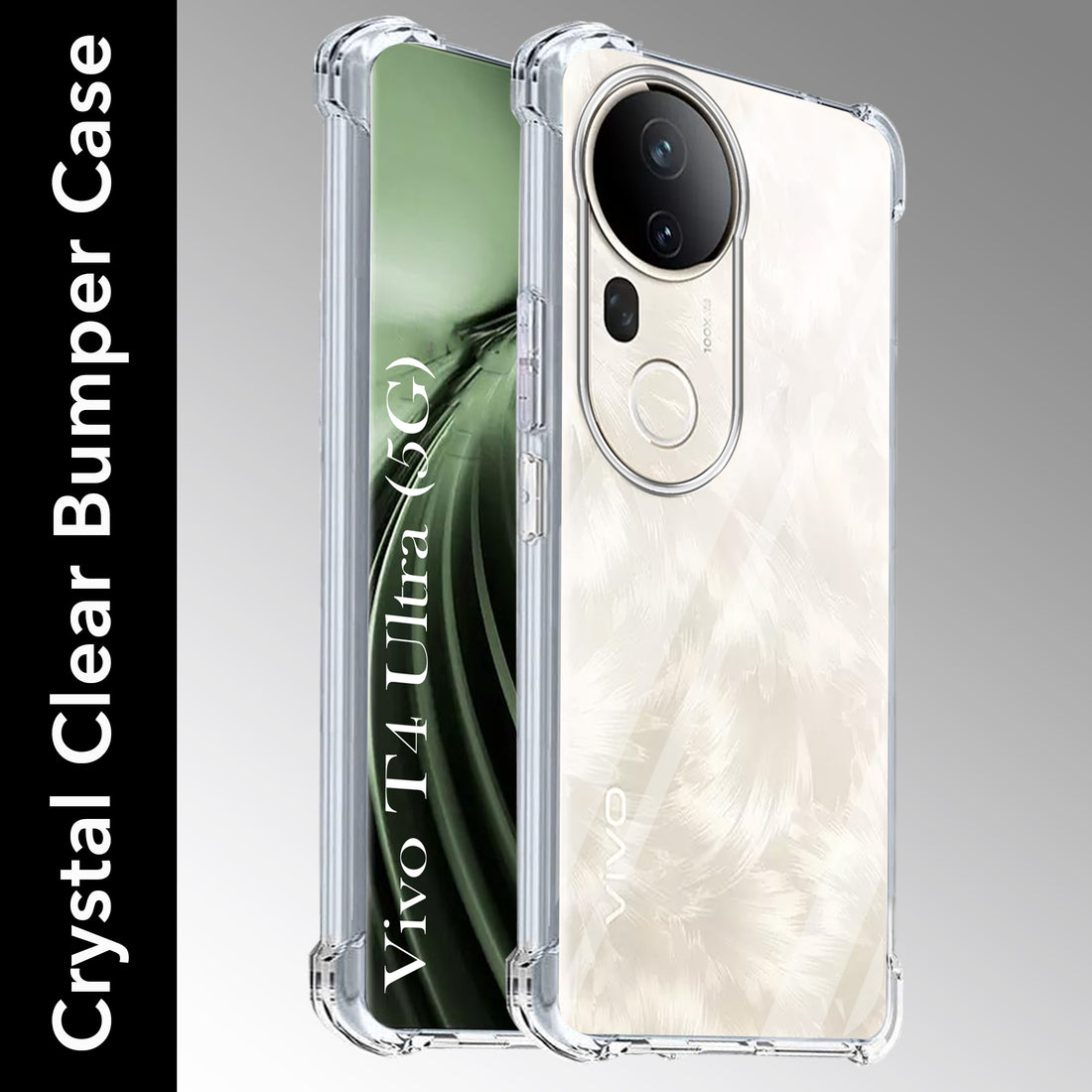 For Vivo T4 Ultra Shockproof Crystal-Clear Back Cover (Drop & Camera Protection | Hard Polycarbonate)